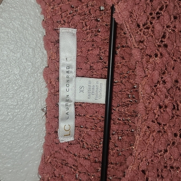 LC Lauren Conrad Bow Longsleeve Sweater Size XS - Picture 4 of 8